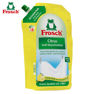 Frosch白色衣物浓缩洗衣液（补充装） 1.8L 德国原装进口