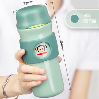 PAUL FRANK 大嘴猴 PFD001 304不锈钢保温杯 400ml 海洋绿色