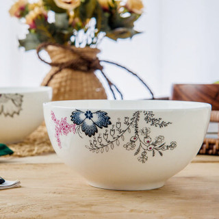 SKYTOP斯凯绨 餐具套装碗盘碟陶瓷骨瓷日式创意时尚20头伊莲娜
