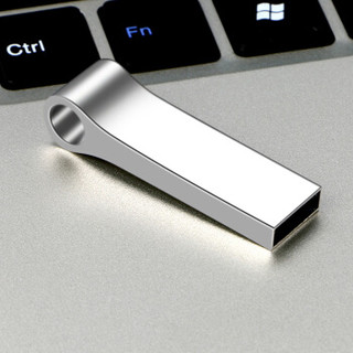 傲石(AOS) 8G Micro USB2.0 U盘UD007银色 全金属创意闪存盘 钥匙圈便携防水优盘