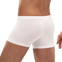 UM25 U莫系列男士低腰平角内裤轻薄莫代尔松紧包腰边 云钛白 180 UM23AD1 (白色、180、平角裤、莫代尔面料)