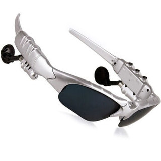 致奥（TOAIR）A-01无线蓝牙耳机 车载 蓝牙眼镜 智能 双耳挂耳式 太阳偏光眼镜 银色