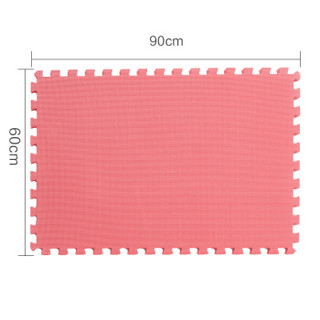 明德Meitoku 纯色十字纹拼接地垫 加厚2.0cmPE泡沫地垫宝宝爬行垫安全儿童拼接地垫60*90cm(4片装)