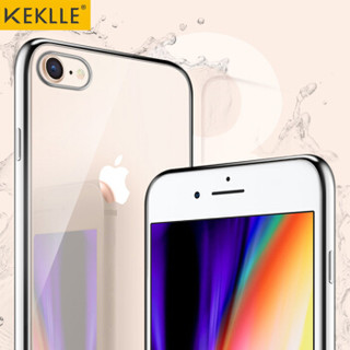 KEKLLE 苹果7/8手机壳手机套 iPhone7/8保护套 电镀全包透明硅胶防摔软壳男女款 4.7英寸 闪亮银