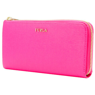 FURLA 芙拉 女款BABYLON系列玫红色牛皮钱包 771817 P PN07 B30 BABYLON