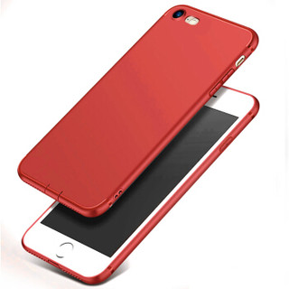 悦可（yueke）苹果8/7手机壳 iphone8/7保护套磨砂 全包防摔软壳-中国红-4.7英寸