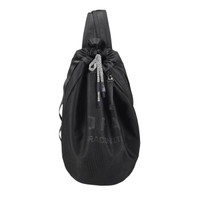DRACONITE 潮人双肩包水桶包男女学生网袋旅行包英文抽带背包11646黑色