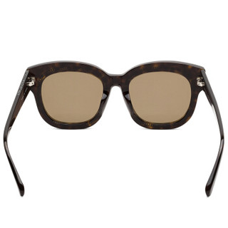 丝黛拉麦卡妮Stella McCartney eyewear 亚洲版女太阳镜 金属链条 SC0041SA-004 哈瓦那镜框棕色镜片 52mm