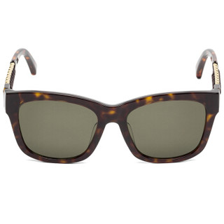 丝黛拉麦卡妮Stella McCartney eyewear 女太阳镜 亚洲版方形墨镜 SC0052SK-002 哈瓦那镜框褐色镜片 56mm