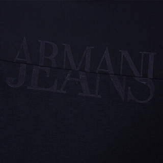 ARMANI JEANS阿玛尼女士撞色拼接字母短袖T恤3Y5T09-5J16Z-BLUE155N-38