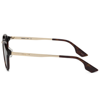 MCQ 麦昆 eyewear 男女太阳眼镜 中性款圆形镜框墨镜 MQ0036SA-001 哈瓦那镜框灰色镜片 49mm