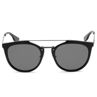 MCQ 麦昆 eyewear 男女太阳眼镜 中性款圆形镜框墨镜 MQ0037SA-003 黑色镜框灰色镜片 54mm