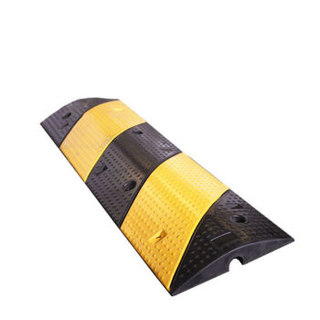 腾驰（CT）线槽减速带护线压线板盖线板电缆保护槽橡胶线槽板微型斜纹单线槽减速带1000*300*50mm