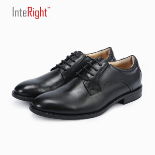 InteRight 男式经典商务休闲皮鞋HKC-M083-02  黑色 43