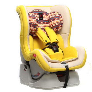 感恩ganen 宝宝汽车儿童安全座椅 发现者第三代 升级款波西米亚黄 适合0-18kg（约0-4岁）