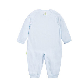 迪士尼(Disney)婴幼儿衣服纯棉哈衣爬服侧开连体衣153L659 淡蓝 66cm