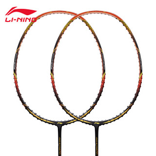 李宁（LI-NING）羽毛球拍单拍 N99 黑金色 加强型全碳素高端明星拍