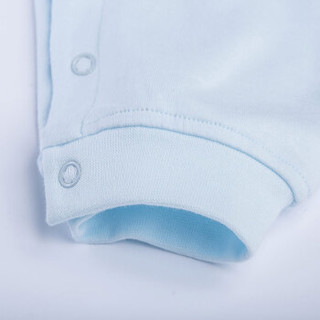 迪士尼(Disney)婴幼儿衣服纯棉哈衣爬服侧开连体衣153L659 淡蓝 80cm