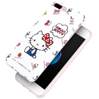 Hello Kitty 苹果7/8 Plus手机壳 iPhone7/8 Plus卡通保护套 全包硅胶防摔软壳 5.5英寸 童真凯蒂猫