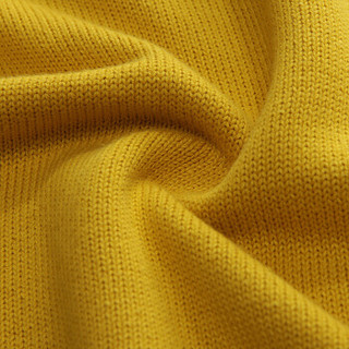 ZHAN DI JI PU 针织毛衣 男士圆领套头打底毛衣休闲长袖线衣 15370 黄色 3XL