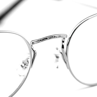 MASUNAGA增永眼镜男女复古手工全框眼镜架配镜近视光学镜架GMS-803 #62 正银色