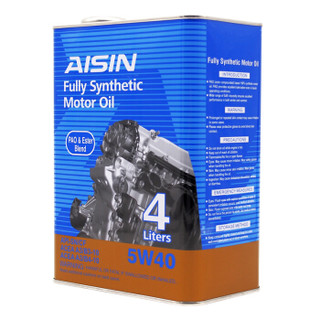 爱信（AISIN）金装PAO&酯类全合成机油5W40 SN/CF级 4L