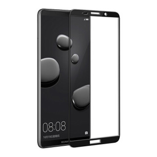 ESCASE 华为Mate10 Pro钢化膜 全屏覆盖高清防爆防指纹/玻璃膜手机贴膜  黑色