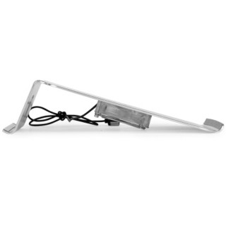 诺西 NUOXI G1A 笔记本散热器（铝合金/笔记本支架/散热垫/电脑配件/支架/银色/15.6英寸/带风扇1个）