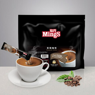 Mings铭氏 日式炭烧三合一速溶咖啡粉20g*30条600g 特浓即溶咖啡