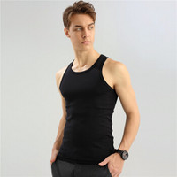 GIORDANO 内衣背心 两件装全棉百搭U领修身男士背心 01242012 灰/黑加大码(180/104A) (灰色、S、针织)