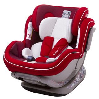 kiwy 宝宝汽车儿童安全座椅 婴儿座椅 isofix硬接口 双向可躺可坐 适合约0-4-7岁 诺亚 至尊红