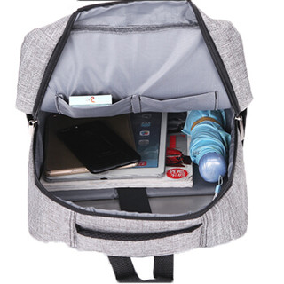 云动力 双肩包电脑包15.6英寸时尚商务背包大容量休闲笔记本电脑包YB-800黑色
