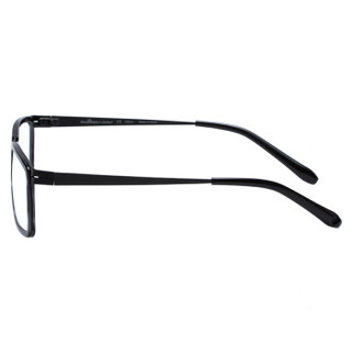 CHARMANT/夏蒙眼镜框 GA系列男女款黑色方框眼镜时尚光学近视眼镜架 GA38001 BK 53mm