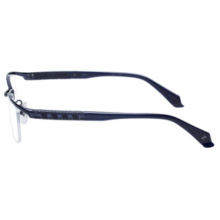 CHARMANT/夏蒙眼镜框 男士Z钛金属商务近视半框悬框藏青色眼镜架 ZT22300-NV-56mm