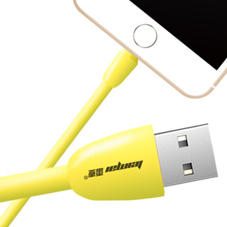 雷麦 苹果数据线 8/7/6 手机充电线 适用于iphone6/6s/Plus/7/8/X/iPad/Air/Pro 标准版 1米 黄色