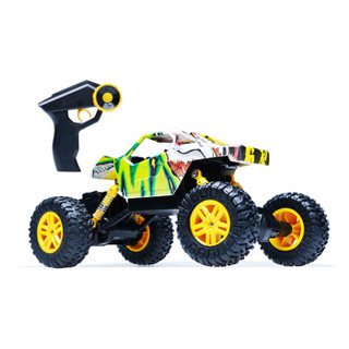 双鹰（DOUBLE E）男孩个性涂鸦高速越野攀爬车 遥控汽车大脚四驱车儿童玩具遥控车模 E324-001
