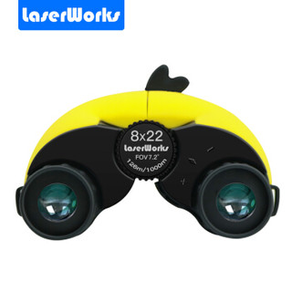 镭沃（LaserWorks）双筒望远镜卡通小鸟儿童玩具高倍高清袖珍便携