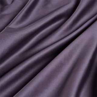时光居品(turqua)被套 全棉60支贡缎纯色双人被套单件200*230cm 长绒棉缎纹纯棉素色简约被罩 温莎紫1.5米床