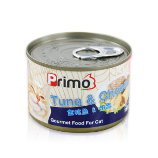 泰国进口 不然呢(Primo)猫罐湿粮猫咪零食罐 高能养生 金枪鱼+奶酪 160g-1428 3罐