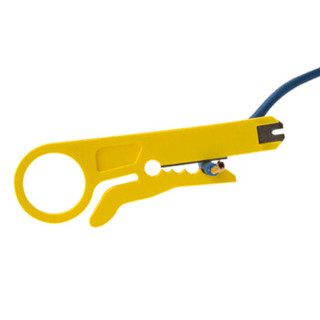 礼嘉 LJ-118（2个装）黄色小剥线刀 打线工具 迷你剥线器 压线器 卡线刀 网络线电话线小型拨线刀