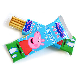 小猪佩奇 Peppa Pig 棒棒饼干 牛奶味 宝宝零辅食 手指 儿童磨牙饼干 48g/盒
