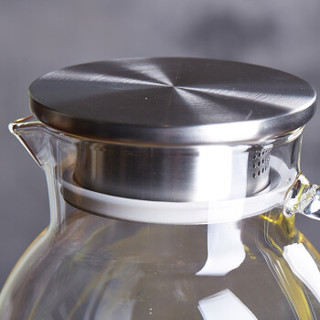 悠佳云水万象壶玻璃凉水杯家用耐热冷水壶大容量加厚大号白开水瓶1850ml   U-1570