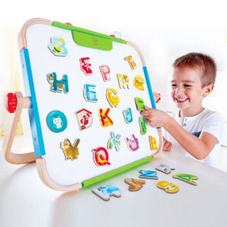 德国(Hape)动物字母磁贴婴幼儿童宝宝早教启蒙益智玩具 3岁+ E8394 冰箱画板磁贴女孩生日礼物男孩儿童节礼物