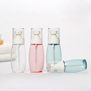 梧桐安安 清新文艺系列旅行按压式分装瓶化妆品大容量空瓶子便携乳压瓶 单个装粉色