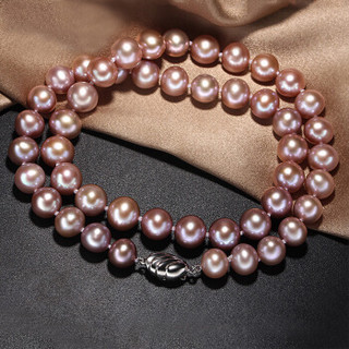 卡雷尼奥.杜兰 XL02030 淡紫色淡水珍珠项链近圆形女款 45cm
