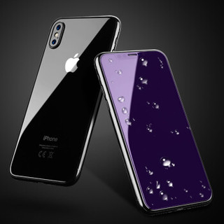 ESCASE 苹果x/xs钢化膜 iphonexs钢化膜 全玻璃覆盖防蓝光玻璃手机贴膜iphone10前膜 ES06