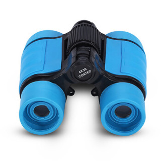 JHOPT巨宏4X30儿童望远镜 高倍高清炫彩双筒 非玩具 便携（蓝色）