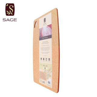 世廚（SAGE）美国原装进口切菜板 实木砧板擀面板 不易发霉切水果砧板 25*43cm