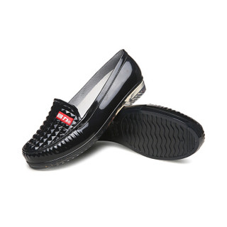 回力 雨鞋低帮防滑雨靴纯色低帮时尚胶鞋防水鞋 HXL302 黑色 40