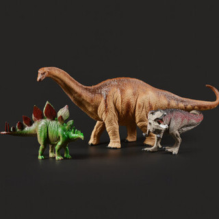 爸爸妈妈（babamama）恐龙 侏罗纪世界霸王龙玩具  动物模型玩具 3只装 B5026
